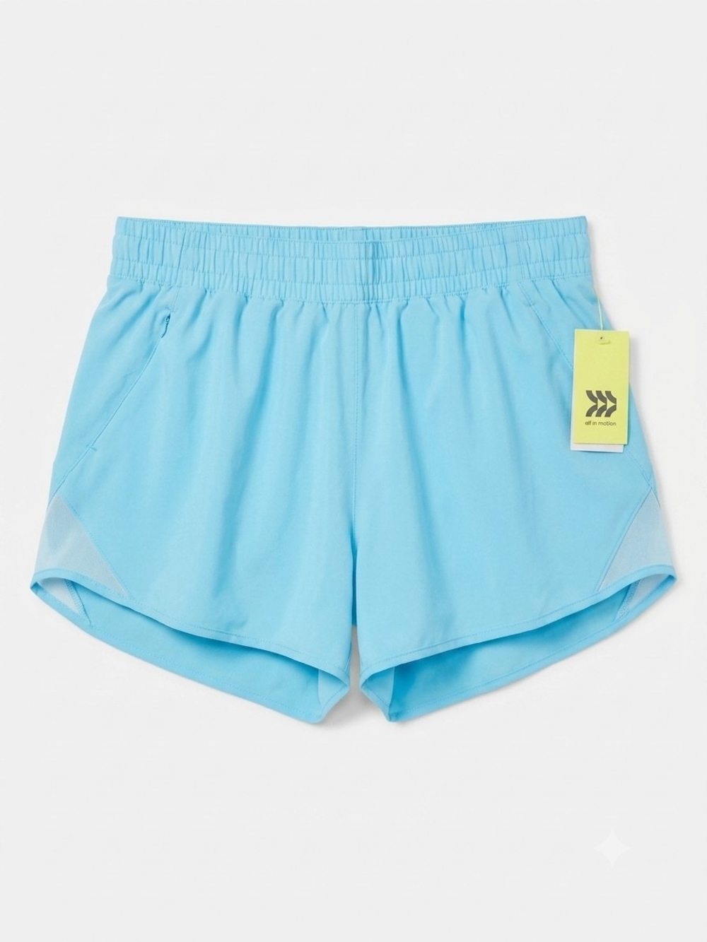 NWT all in motion Sky Blue Women's Athletic Shorts  (0144)